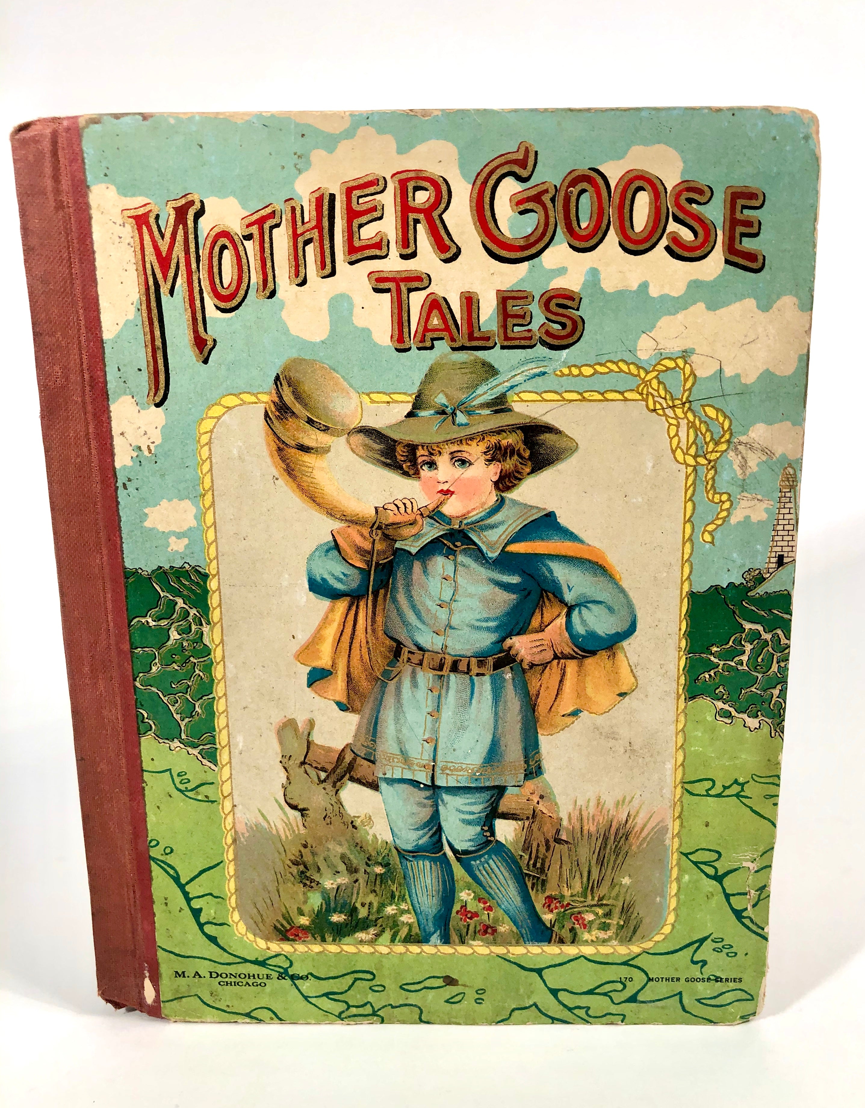 1910's Children's Book MOTHER GOOSE TALES, Rhymes, Tales & Jingles