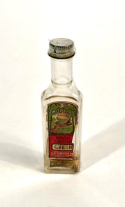1920's Tropical Brand Green Food Coloring Bottle, Container