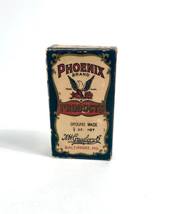 1920's Phoenix Brand Ground Mace Box, Spice Package || Unopened