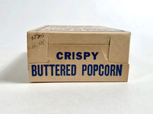 Load image into Gallery viewer, Antique Nick&#39;s Nut Shops Crispy Buttered Popcorn Box, Unused Food Package