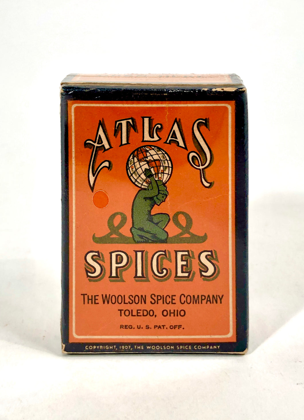 Antique ATLAS WHOLE ALLSPICE Spice Box || Full Package, Unused
