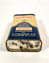 Load image into Gallery viewer, Vintage 1920&#39;s-1930&#39;s Sauer&#39;s Allspice Tin, Large || Partially Full