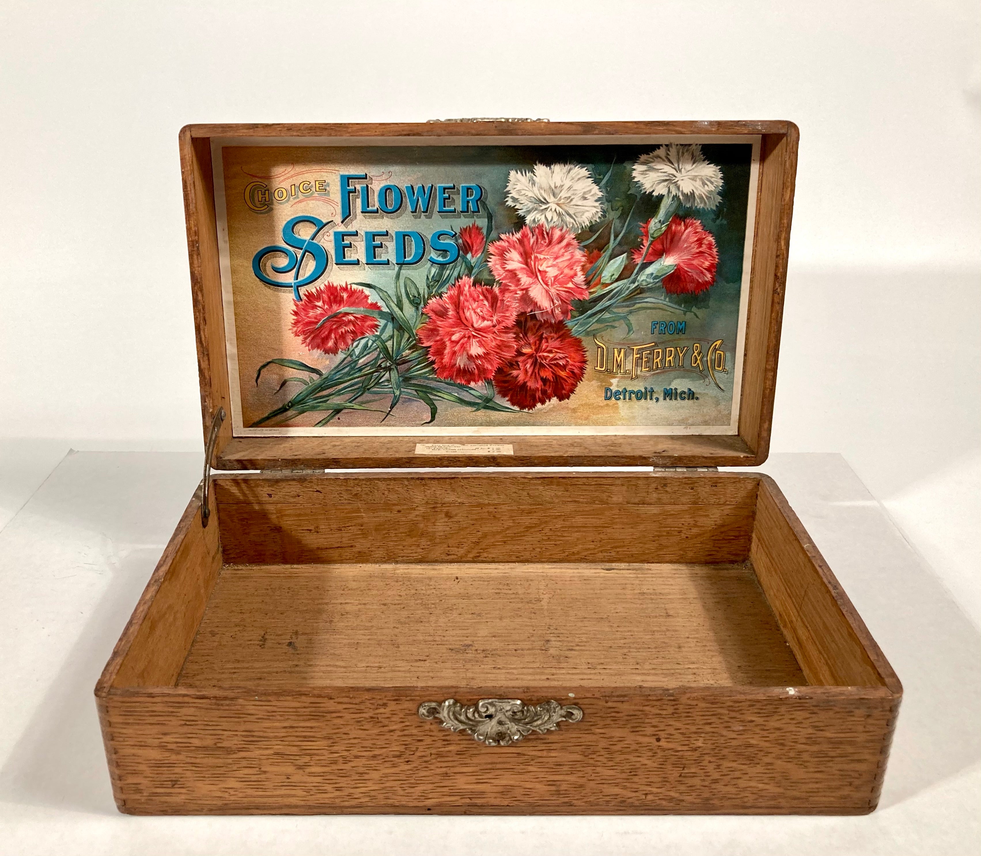 antique flower seed box Choice FLOWER SEEDS, Old Vintage SEED BOX, D.M Ferry, Detroit – TheBoxSF