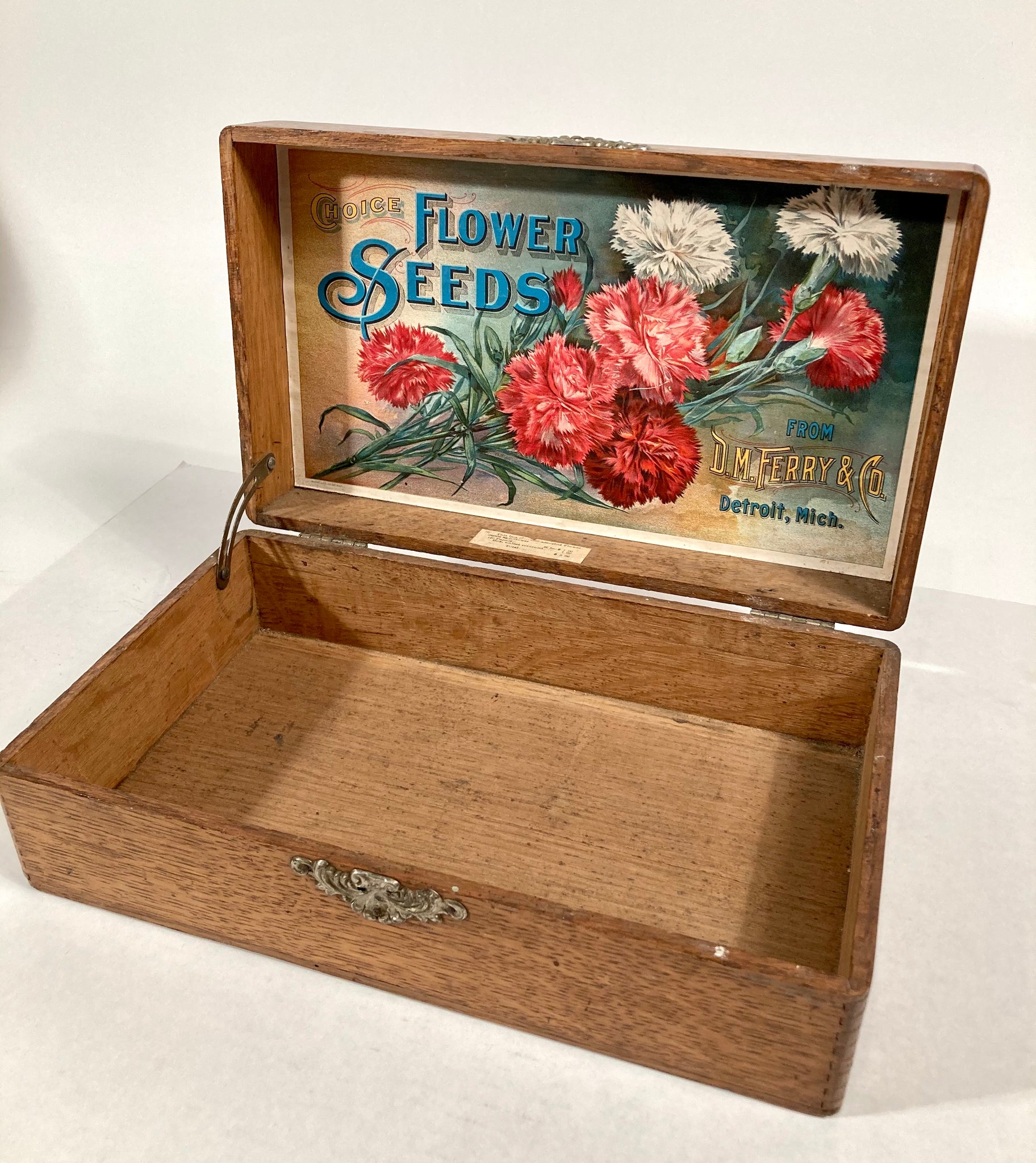 your class is selling boxes of flower seeds Choice FLOWER SEEDS, Old Vintage SEED BOX, D.M Ferry, Detroit – TheBoxSF