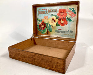 RICE'S Popular Flower Seeds, Cambridge, Old Vintage SEED BOX – TheBoxSF