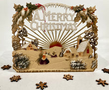 Load image into Gallery viewer, Antique 1930&#39;s German Die-cut, Embossed CHRISTMAS Decoration, Hanging