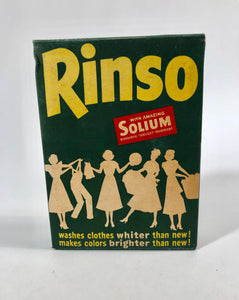 Unused and Unopened 1950's RINSO Box || Lever Brothers Co. NY