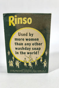 Unused and Unopened 1950's RINSO Box || Lever Brothers Co. NY