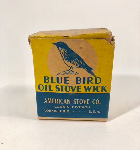 BLUE BIRD OIL STOVE WICK Box and Product, American Stove Co. || Lorain, Ohio