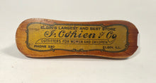 Load image into Gallery viewer, I. COHIEN &amp; CO. Promotional Shoe Shine BRUSH, Outfitters for Women and Children || Elgin, Illinois