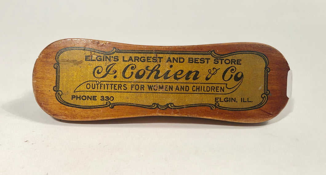 I. COHIEN & CO. Promotional Shoe Shine BRUSH, Outfitters for Women and Children || Elgin, Illinois