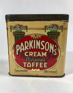 PARKINSON'S CREAM CARAMEL TOFFEE Tin || S. Parkinson & Son Doncaster Ltd.