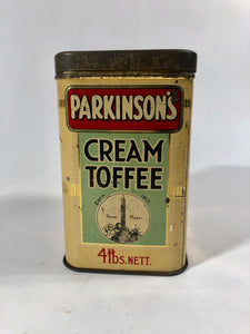 PARKINSON'S CREAM CARAMEL TOFFEE Tin || S. Parkinson & Son Doncaster Ltd.