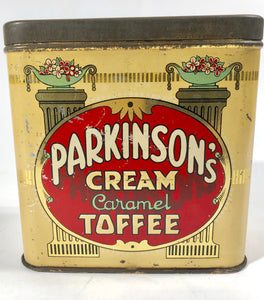 PARKINSON'S CREAM CARAMEL TOFFEE Tin || S. Parkinson & Son Doncaster Ltd.