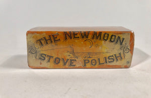 THE NEW MOON STOVE POLISH Product and Package, Box || F.L. Lewis & Co.