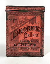 Load image into Gallery viewer, Young &amp; Smylie ACME LICORICE PELLETS 5 lb Tin Cannister || Licorice Drops