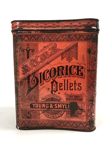 Young & Smylie ACME LICORCICE PELLETS 5 lb Tin Cannister || Licorice Drops