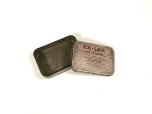 Vintage "Fig Flavor" EX-LAX  Laxative Tin || Brooklyn, N.Y.
