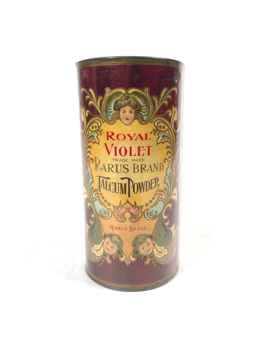 Royal Violet RARUS Brand TALCUM POWDER Cosmetic Tin || Contains Original Product