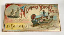 Load image into Gallery viewer, Antique 1891 NEWPORT YACHT RACE Children&#39;s Board Game, Sailing Toy Box 