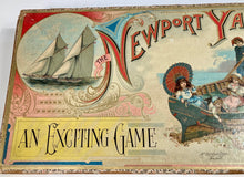 Load image into Gallery viewer, Antique 1891 NEWPORT YACHT RACE Children&#39;s Board Game, Sailing Toy Box 
