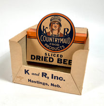 Load image into Gallery viewer, Antique 1920&#39;s COUNTRY MAID SLICED BEEF Package, Store Display, K&amp;R INC.
