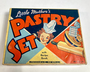 Antique 1930's LITTLE MOTHER'S PASTRY SET Children's Baking Game, Partial