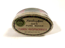 Load image into Gallery viewer, Peerless Maid 100% Pure Sugar CANDY RASPBERRIES Tin || Chicago, Ill.