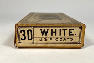 1880's Antique Victorian J.&P. COATS Spool Cotton Box, EMPTY, Vintage Notion