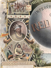 Load image into Gallery viewer, Historical Improved Order of Red Men Lithographic Poster, Racist