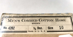 PILGRIM POSITIVE WEAR Original Package || Men's Brown Combed Cotton Hose