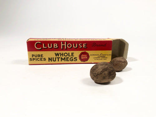 CLUB HOUSE Brand Whole NUTMEGS Original Box with Nuts || Gorman Eckhart and Co. Limited