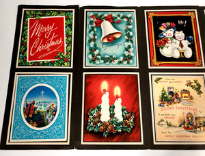 1950's Personal CHRISTMAS CARDS Sample Book, Ten Designs || Hye-Quality Card Co.