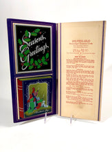 Load image into Gallery viewer, 1950&#39;s The New 1952 Silver-Glo Personal CHRISTMAS CARDS Sample Book, Eight Designs, Embossed || Hye-Quality Card Co.