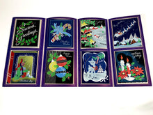 Load image into Gallery viewer, 1950&#39;s The New 1952 Silver-Glo Personal CHRISTMAS CARDS Sample Book, Eight Designs, Embossed || Hye-Quality Card Co.