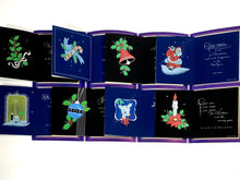 Load image into Gallery viewer, 1950&#39;s The New 1952 Silver-Glo Personal CHRISTMAS CARDS Sample Book, Eight Designs, Embossed || Hye-Quality Card Co.