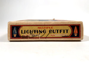 1930 Indoor & Outdoor Multiple Lighting Outfit CHRISTMAS LIGHT Box, Empty