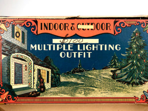 1930 Indoor & Outdoor Multiple Lighting Outfit CHRISTMAS LIGHT Box, Empty