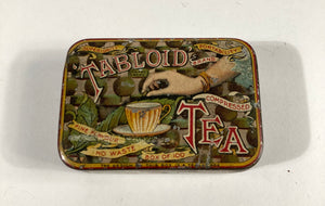 Antique Victorian TABLOID TEA Tin B, Empty