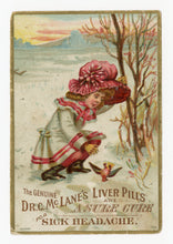 Load image into Gallery viewer, Victorian Dr. McLane&#39;s Liver Pills, Quack Medicine Trade Card || Pharmacy