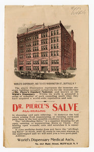 Victorian Dr. Pierce's Salve Ladies Note Book & Calendar, Promotional Book