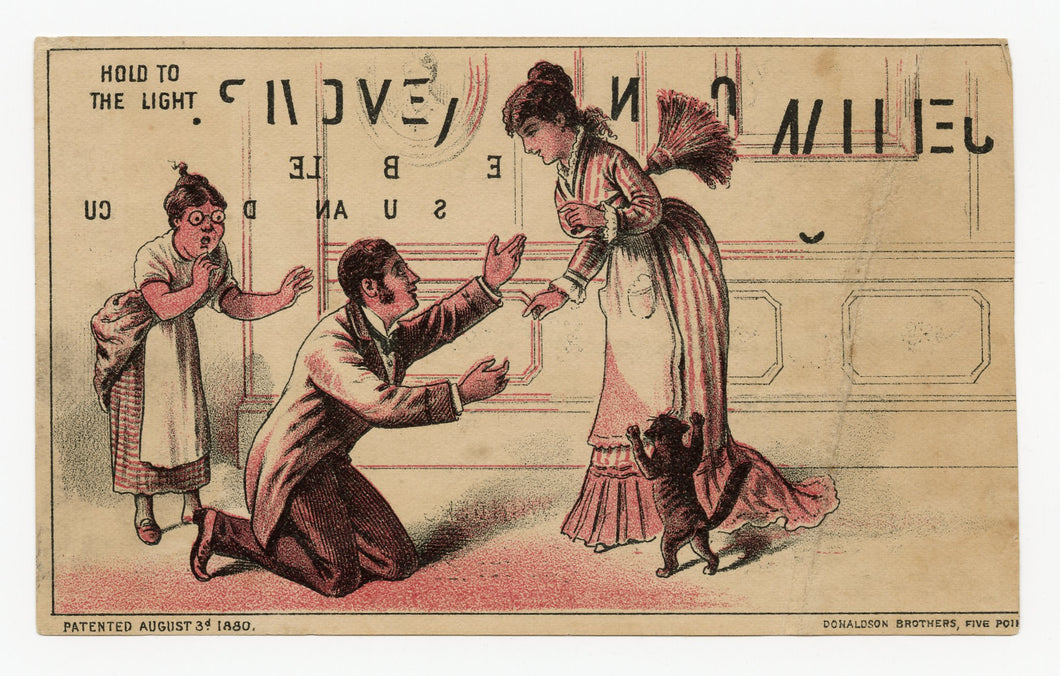 Victorian Partially Printed Quack Medicine Trade Card || Two-Sided