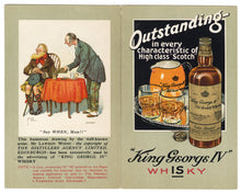 Load image into Gallery viewer, Vintage 1920&#39;s Outstanding King George IV Old SCOTCH WHISKEY Booklet - TheBoxSF