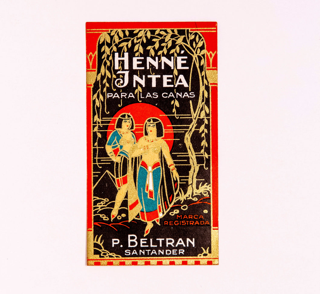 Vintage HENNE JNTEA, PARA LAS CANAS, P. Beltran, Antique Label - TheBoxSF