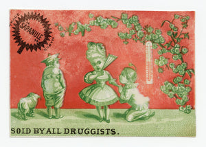Victorian Sapanule Lotion, Quack Medicine Trade Card || Lovers