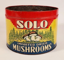 Load image into Gallery viewer, 1920&#39;s Antique SOLO Dried Mushrooms Tin ONLY, Empty