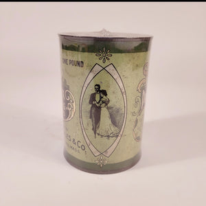 Antique 1910's STAPLES Powdered Wax for Dancing Floors Tin