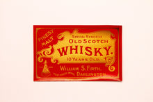 Load image into Gallery viewer, Vintage, Special Reserve Old SCOTCH WHISKEY Label, MALT, Alcohol, Gold, Red - TheBoxSF