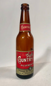 Vintage Goetz Country Club Pilsener Beer Empty 12 oz Bottle bottled in St. Joseph, MO by M.K. Goetz Brewing Co.