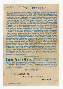 Victorian Dr. Jayne's Tonic Vermifuge, Quack Medicine Trade Card || Cows